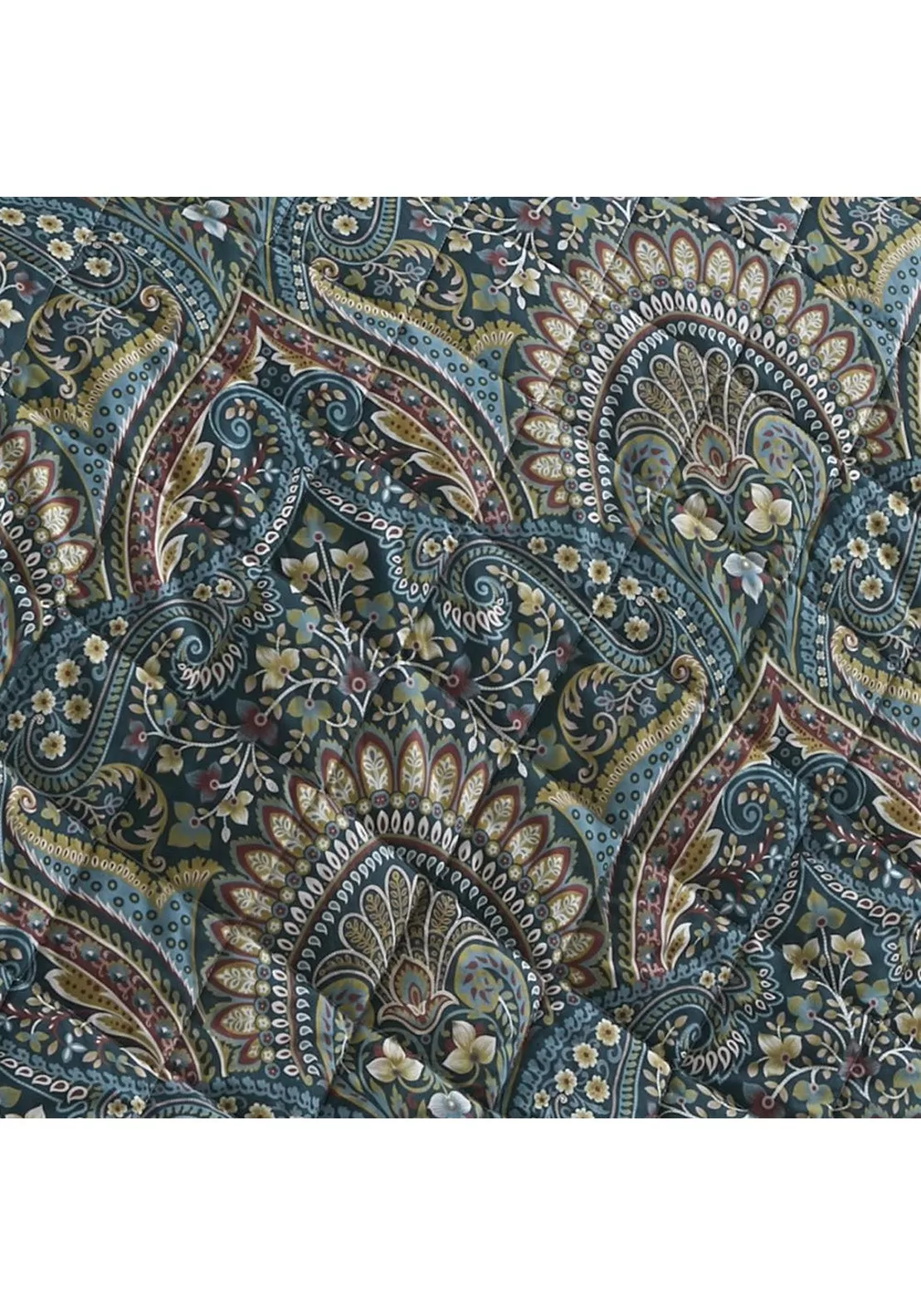 Palace Paisley Throw 230cm x 195cm - Blue