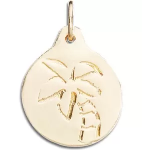 Palm Tree Disk Charm