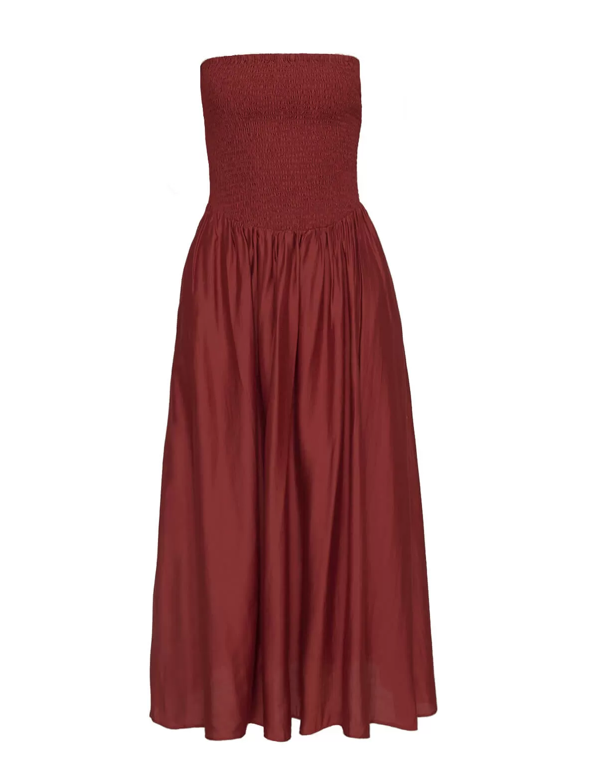 Paprika-Red Strapless Dress-BESTSELLER