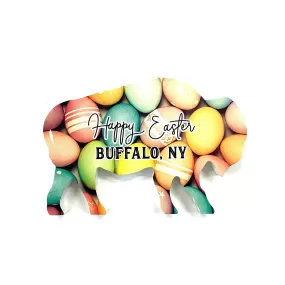 Pastel Happy Easter Wooden Buffalo