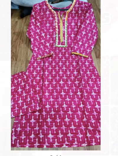 Pink Women Cotton Suit UK Next Day