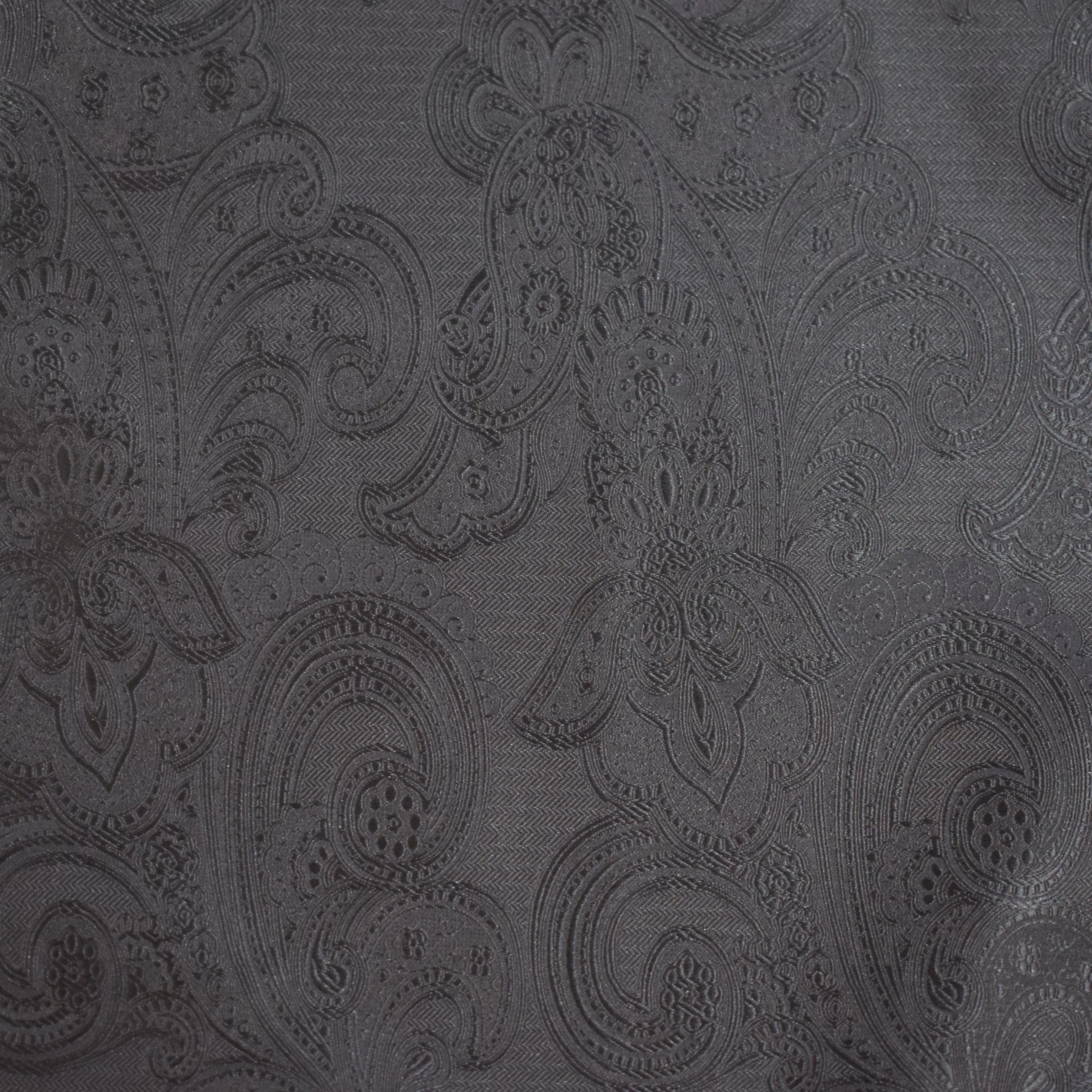 Pocket Square - Black Paisley