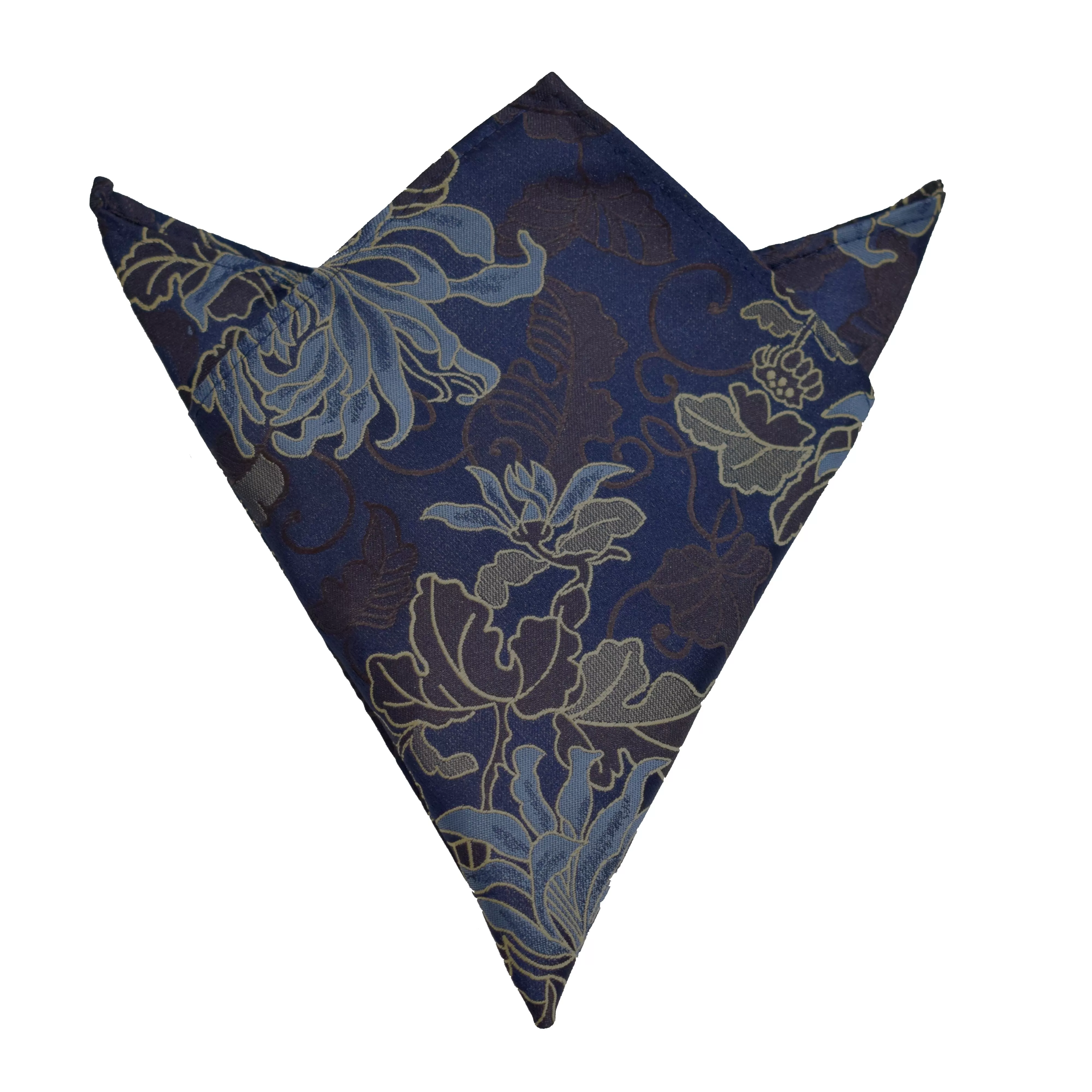 Pocket Square - Egyptian Navy Paisley