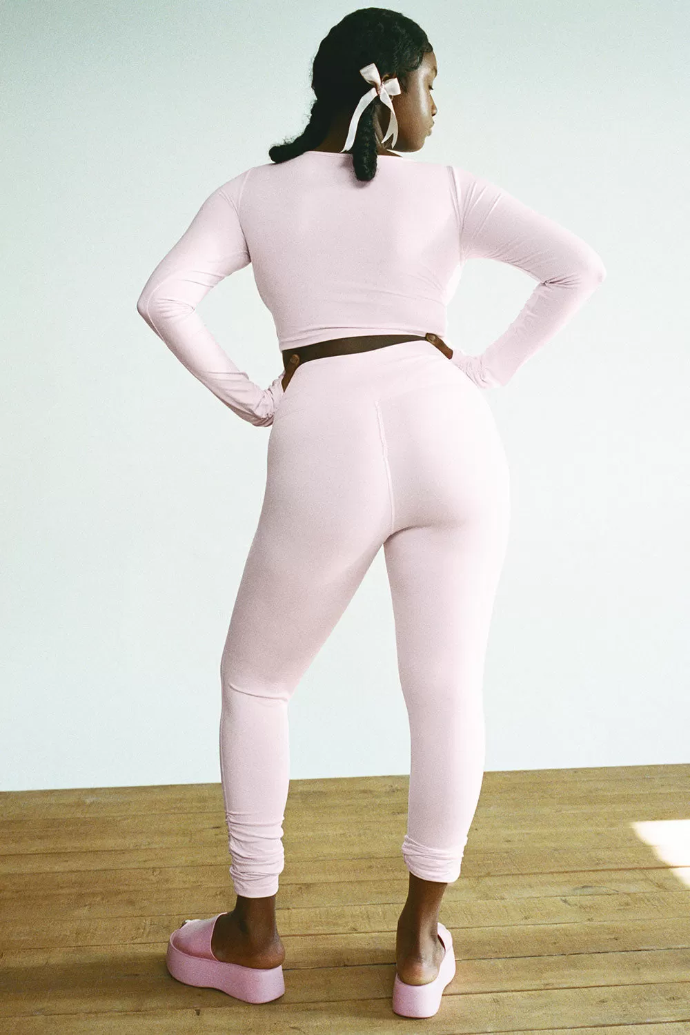 Pointe High Waist Legging - Icy Pink