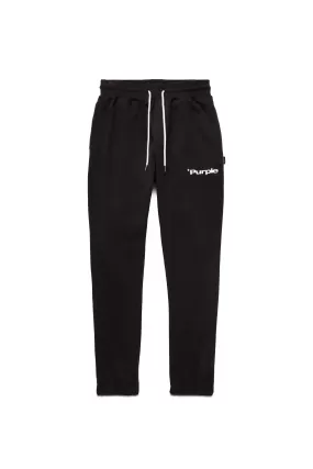 PURPLE BRAND P412 STAMP IN BLACK BEAUTY REGULAR FIT SWEATPANTS