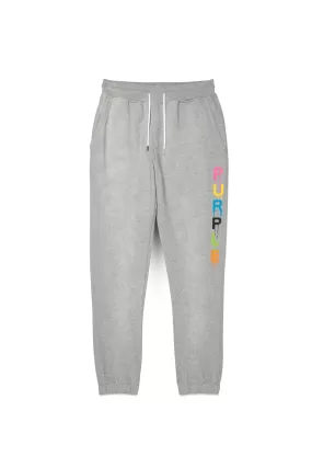 PURPLE BRAND Wordmark Drip Sweatpants