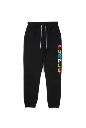 PURPLE BRAND Wordmark Drip Sweatpants