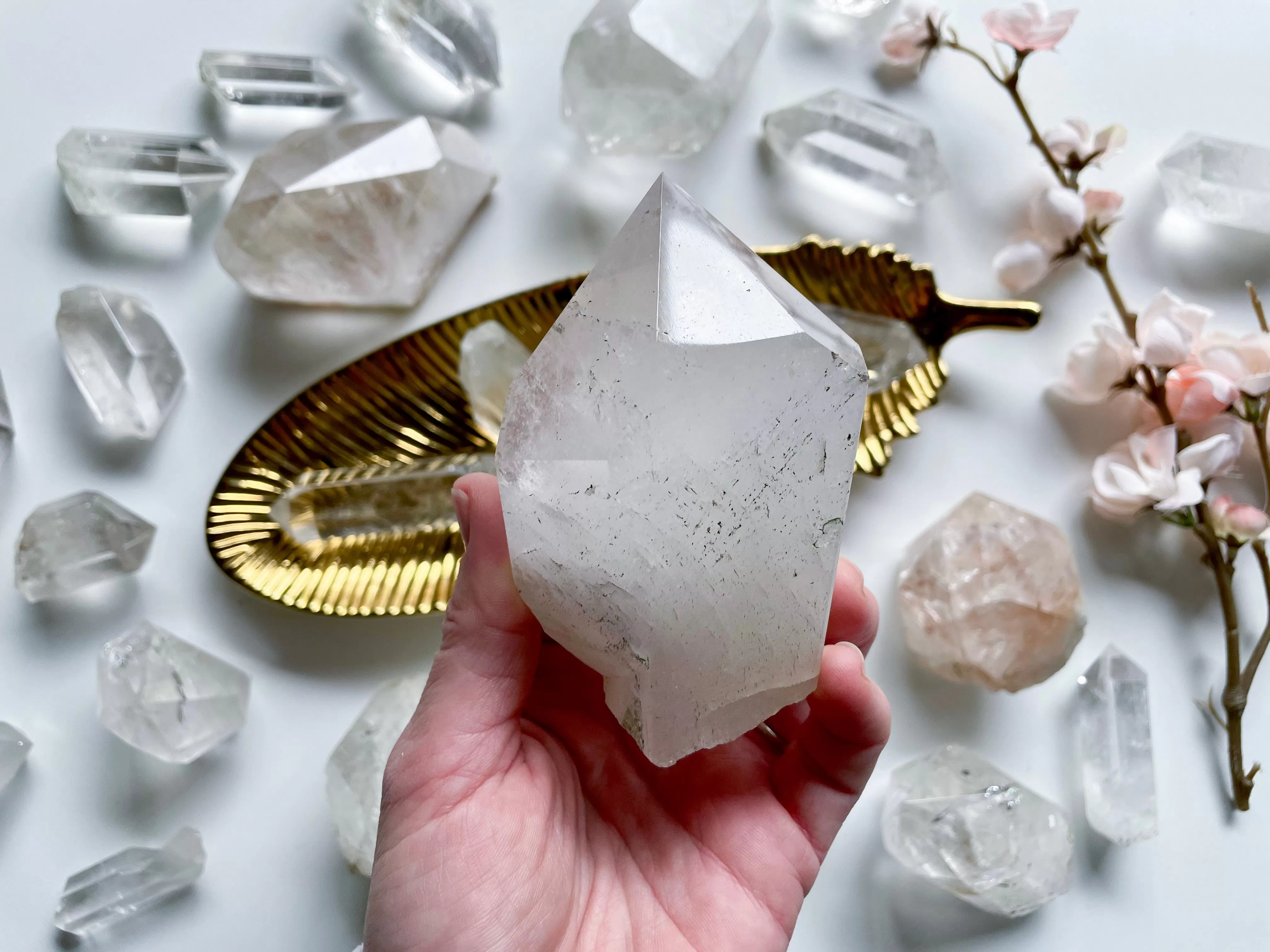 Raw & Polished Himalayan Quartz Points || India