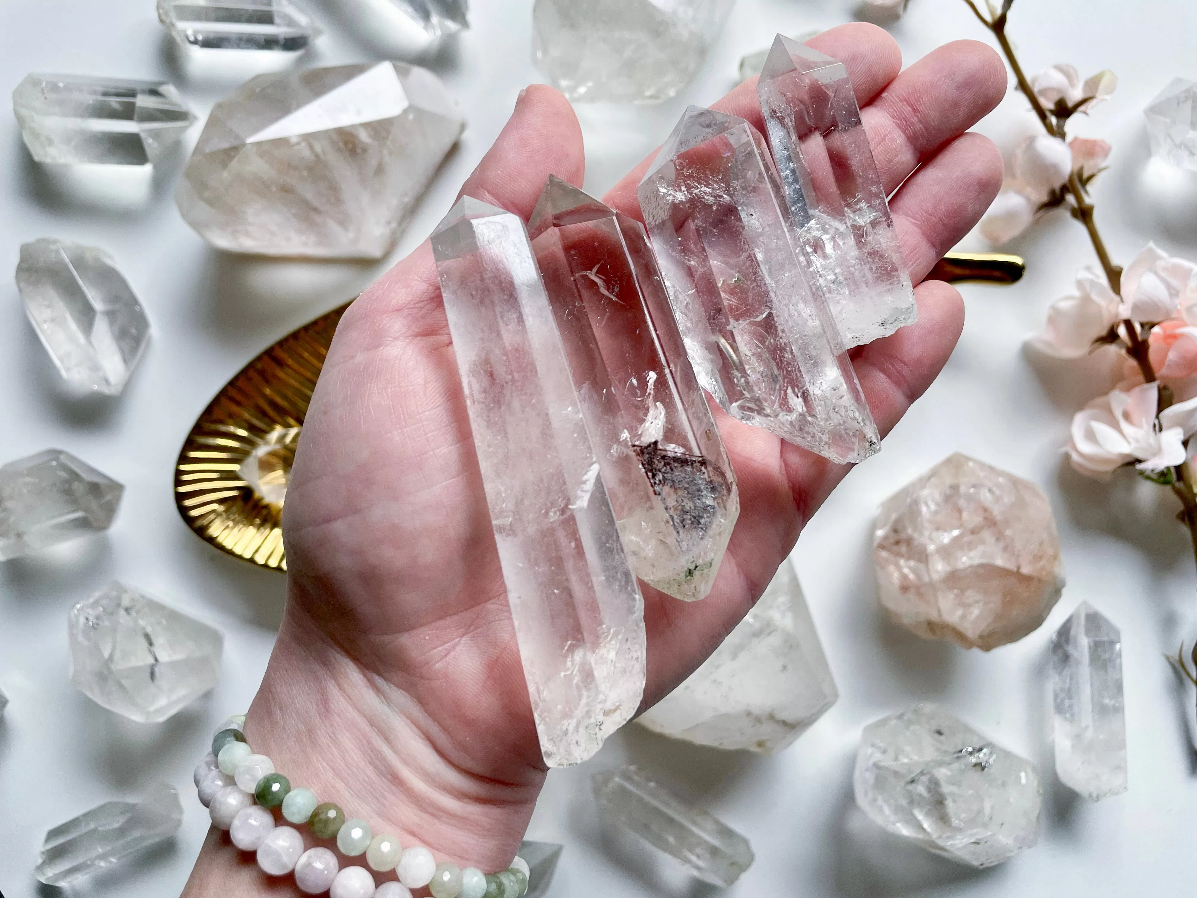 Raw & Polished Himalayan Quartz Points || India