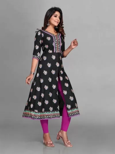 Rayon Foil Print Readymade Kurti (1pc)