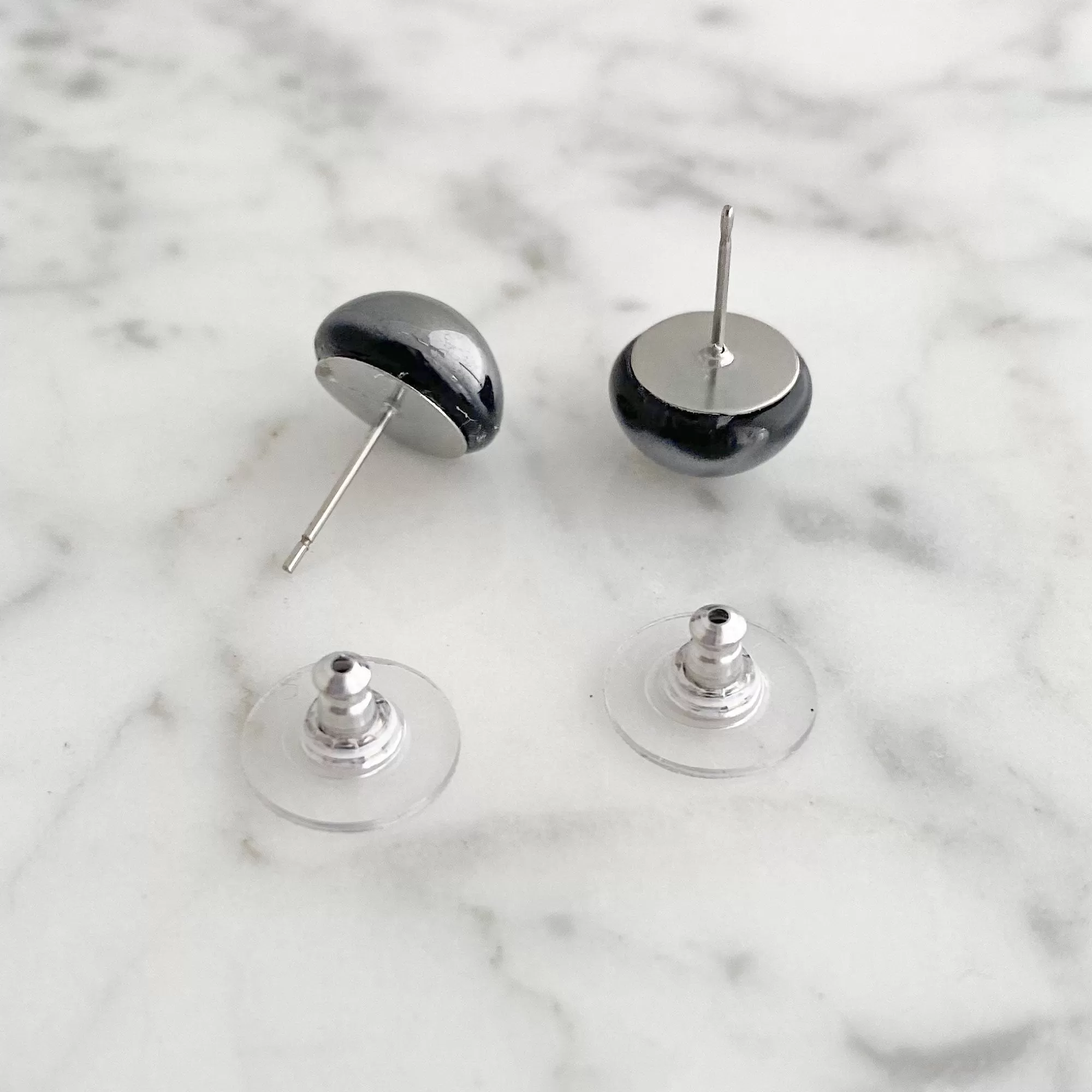 RONA dome hematite studs