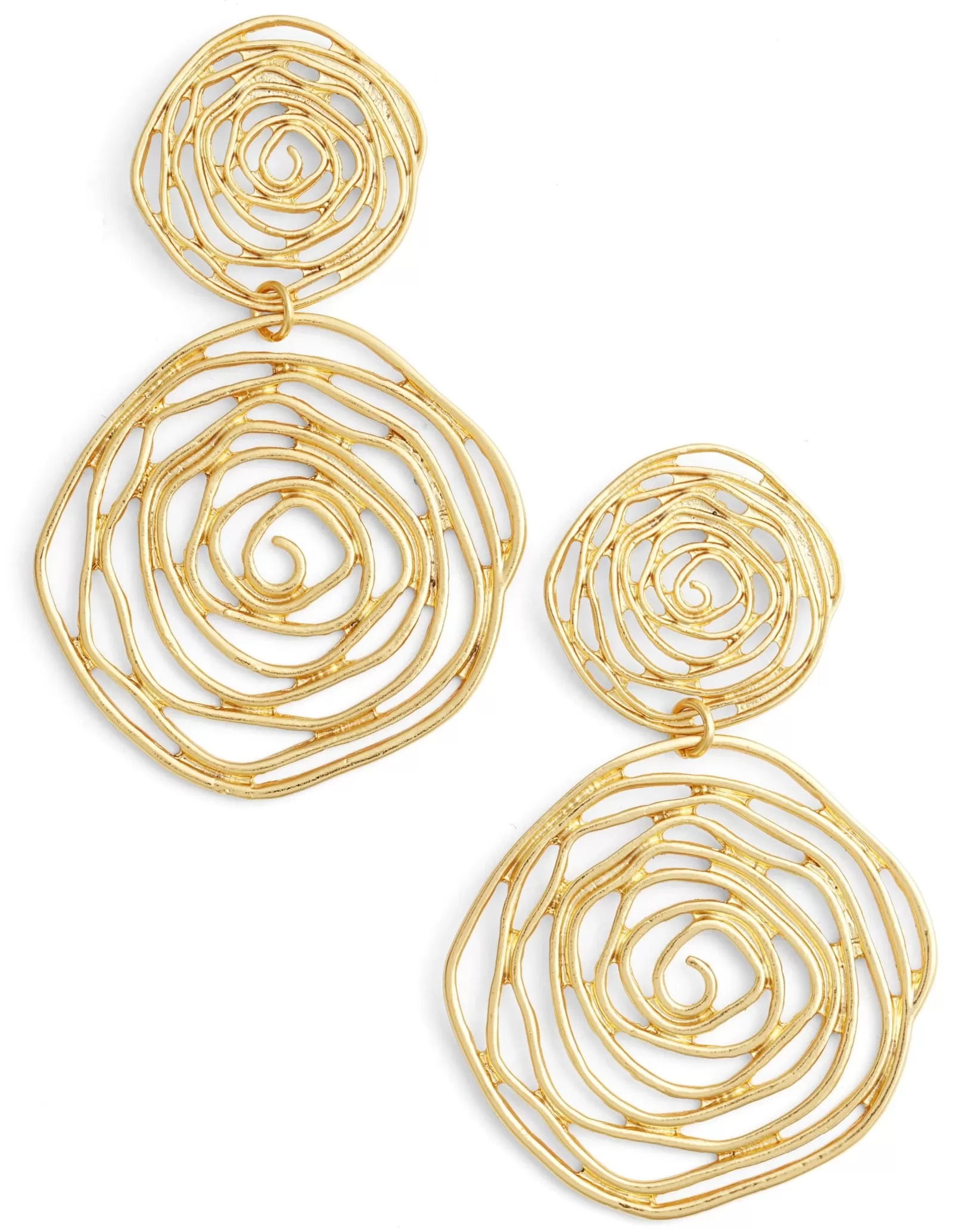 Rose cut out statement Earrings