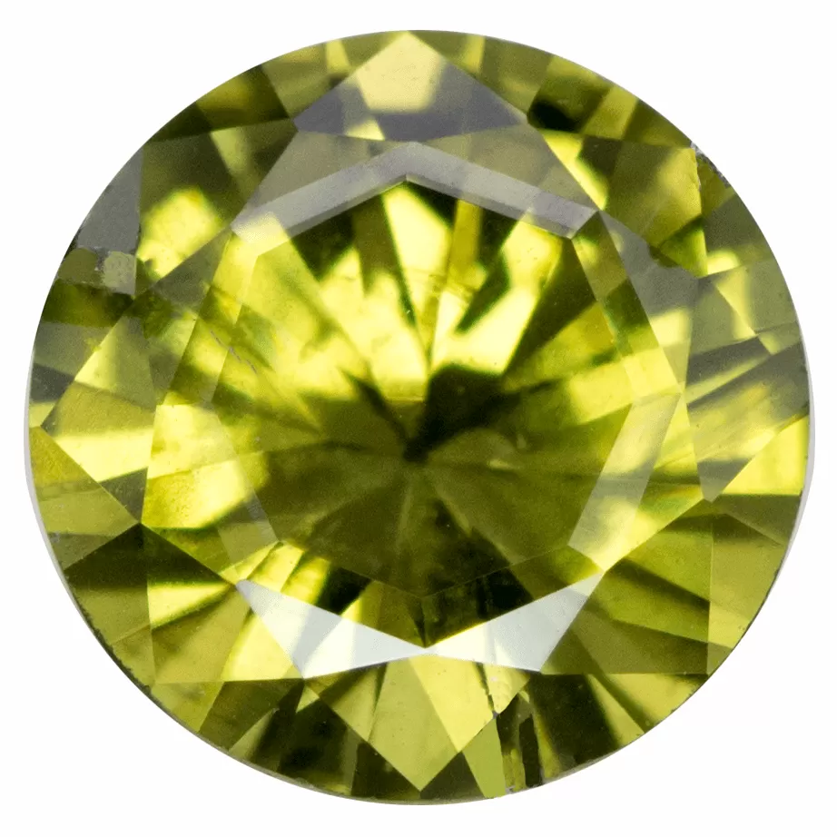 Round Custom Cut Olive Green 5.8mm/0.81ct Australian Sapphire Loose Gemstone