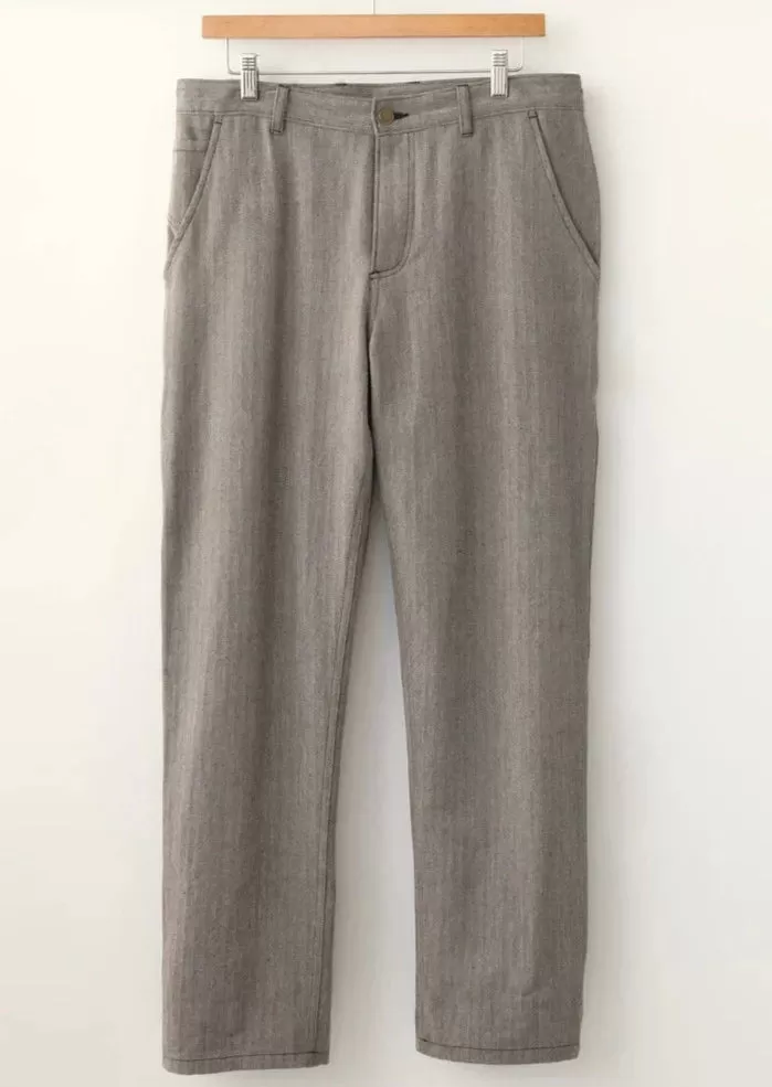 Saddle Herringbone Trouser