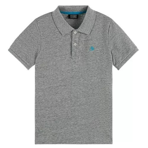 Scotch & Soda Boys S/S Polo _Grey 171190-0606