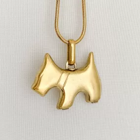 SCOTTIE Agatha scottie dog locket necklace