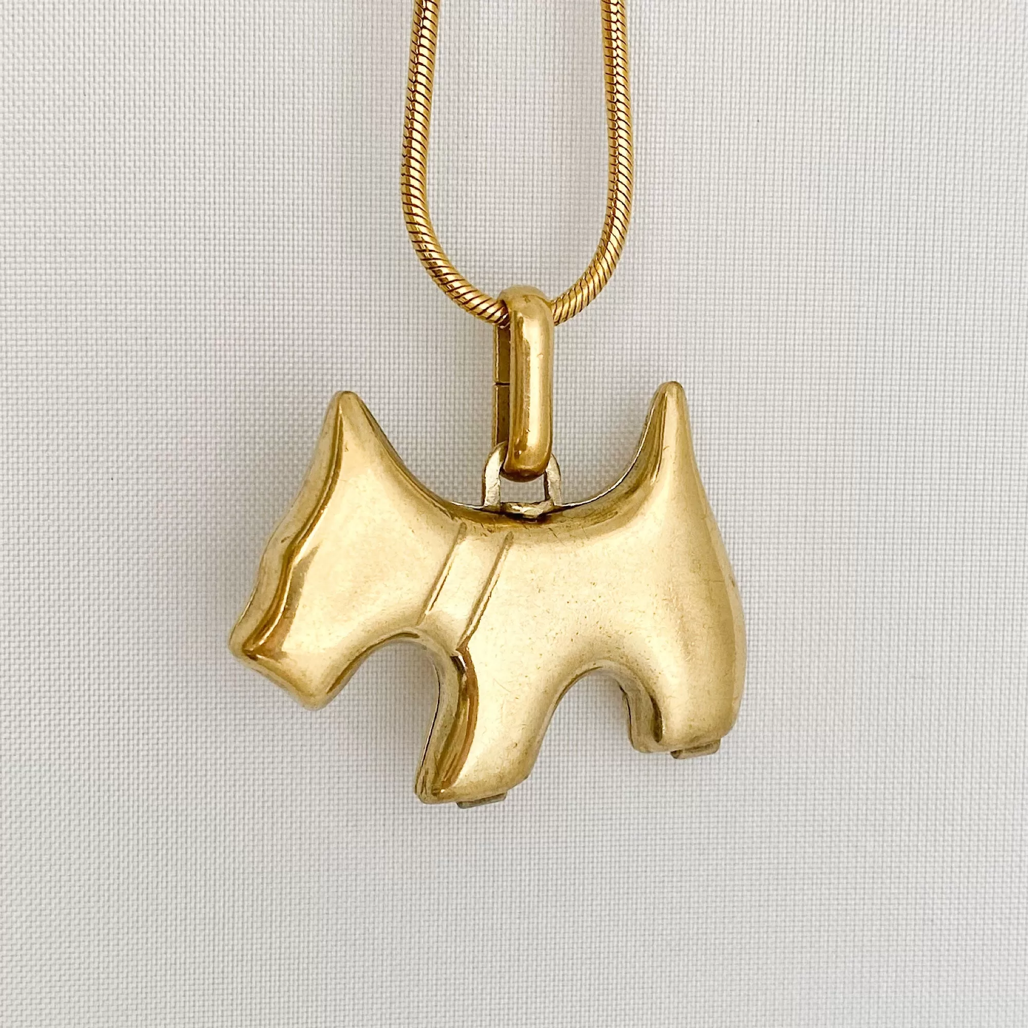 SCOTTIE Agatha scottie dog locket necklace