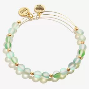 Seaglass Beaded Bangle, Seafoam Green