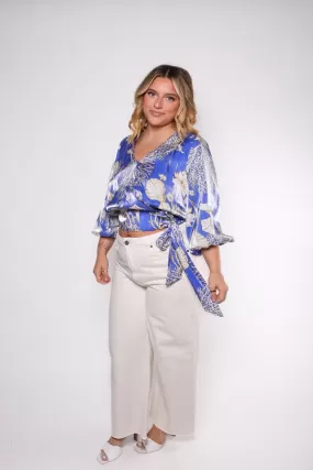 Seaside Wrap Front Blouse