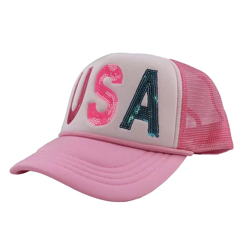 Sequin USA Trucker