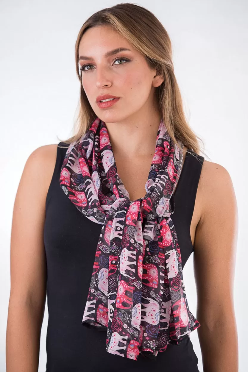 Sevya Aloka scarf, cupro (2 prints)