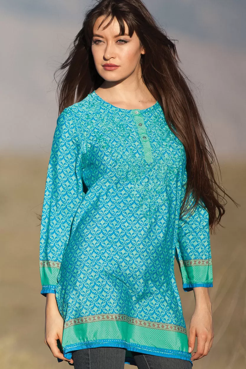 Sevya Deena tunic, hand-embroidered