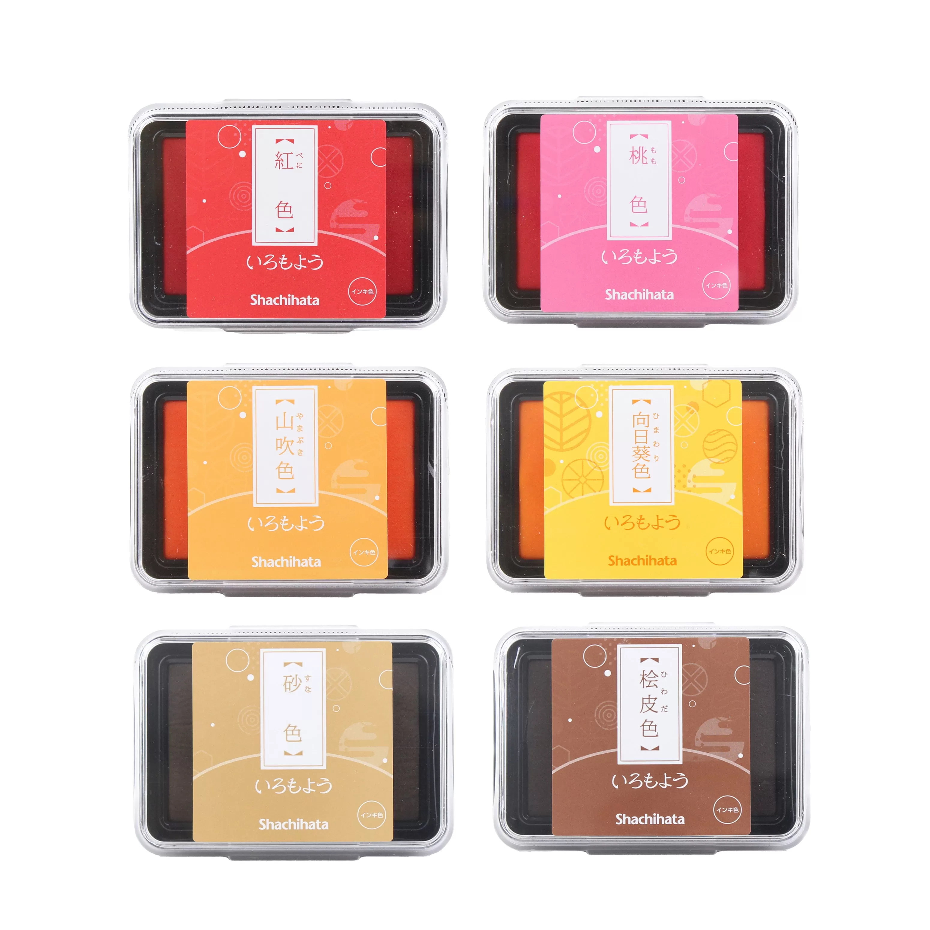 Shachihata Stamp Pad Japanese Traditional Color Pallete