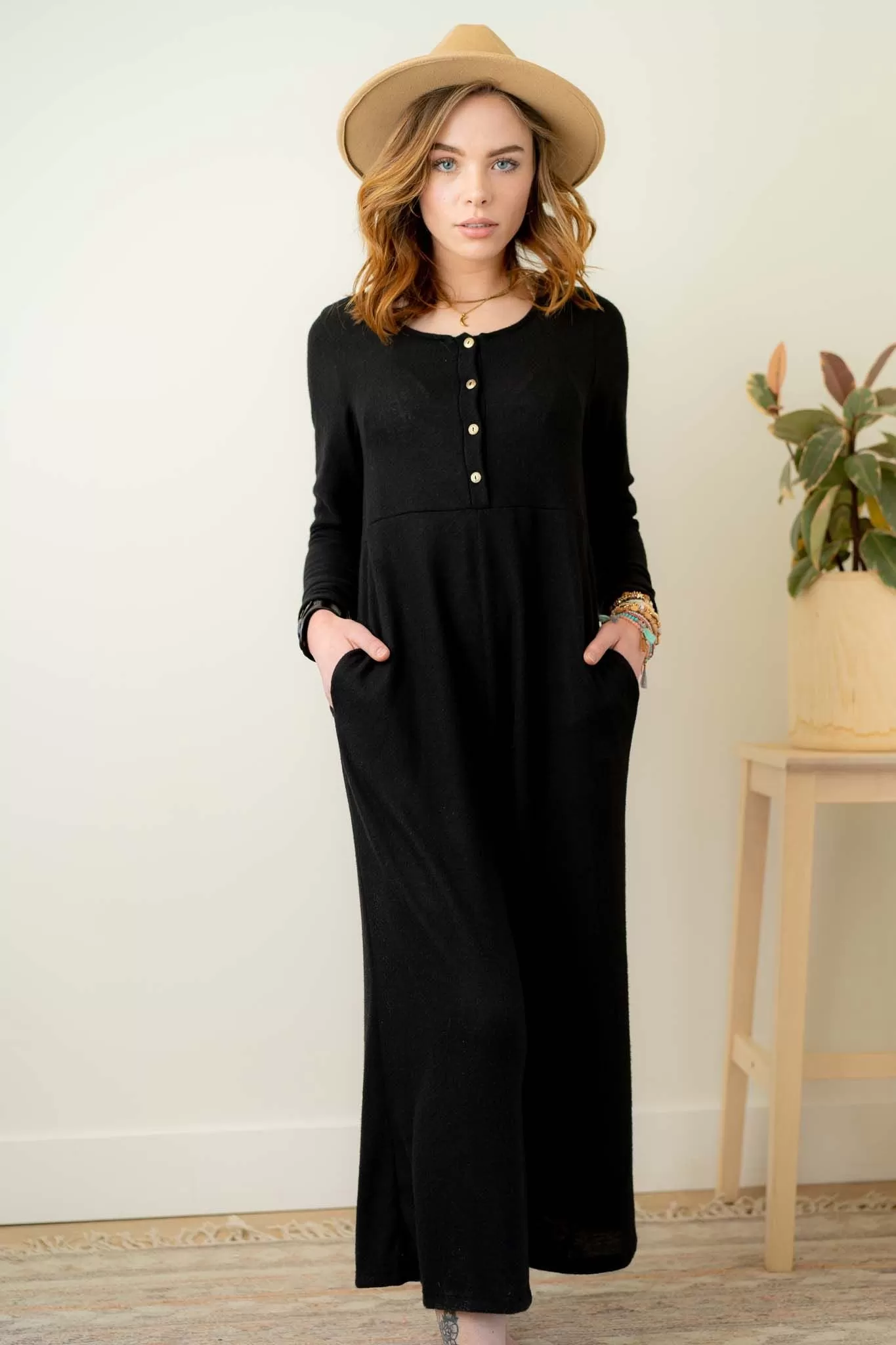 Simply Comfort Jumpsuit - Black