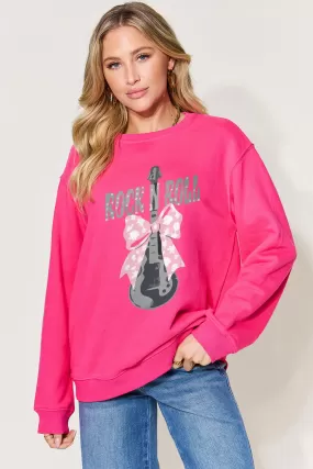 Simply Love Full Size Graphic Long Sleeve Sweatshirt