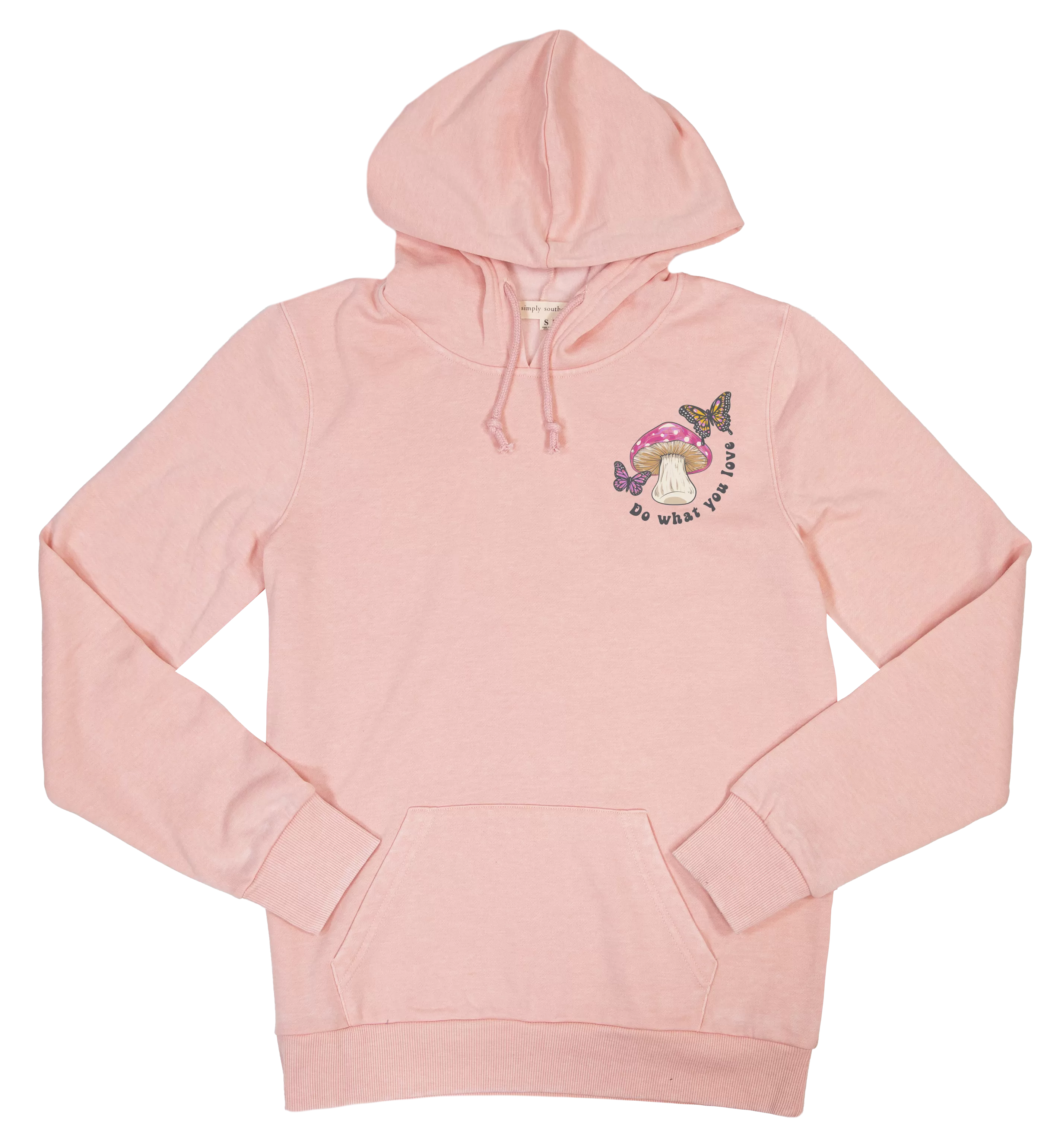 Simply Southern 'Grow with Grace' Mushroom, Flower, and Butterfly Hoodie in