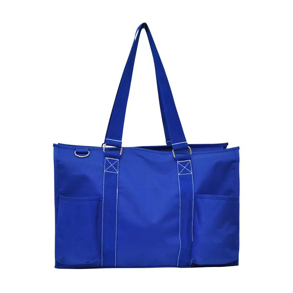 Solid Color Royal NGIL Zippered Caddy Organizer Tote Bag