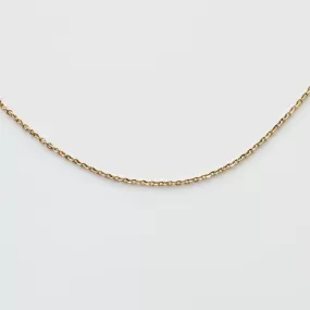 Solid Gold Simple Glimmer Gold Chain