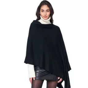 Solid Scarf Poncho