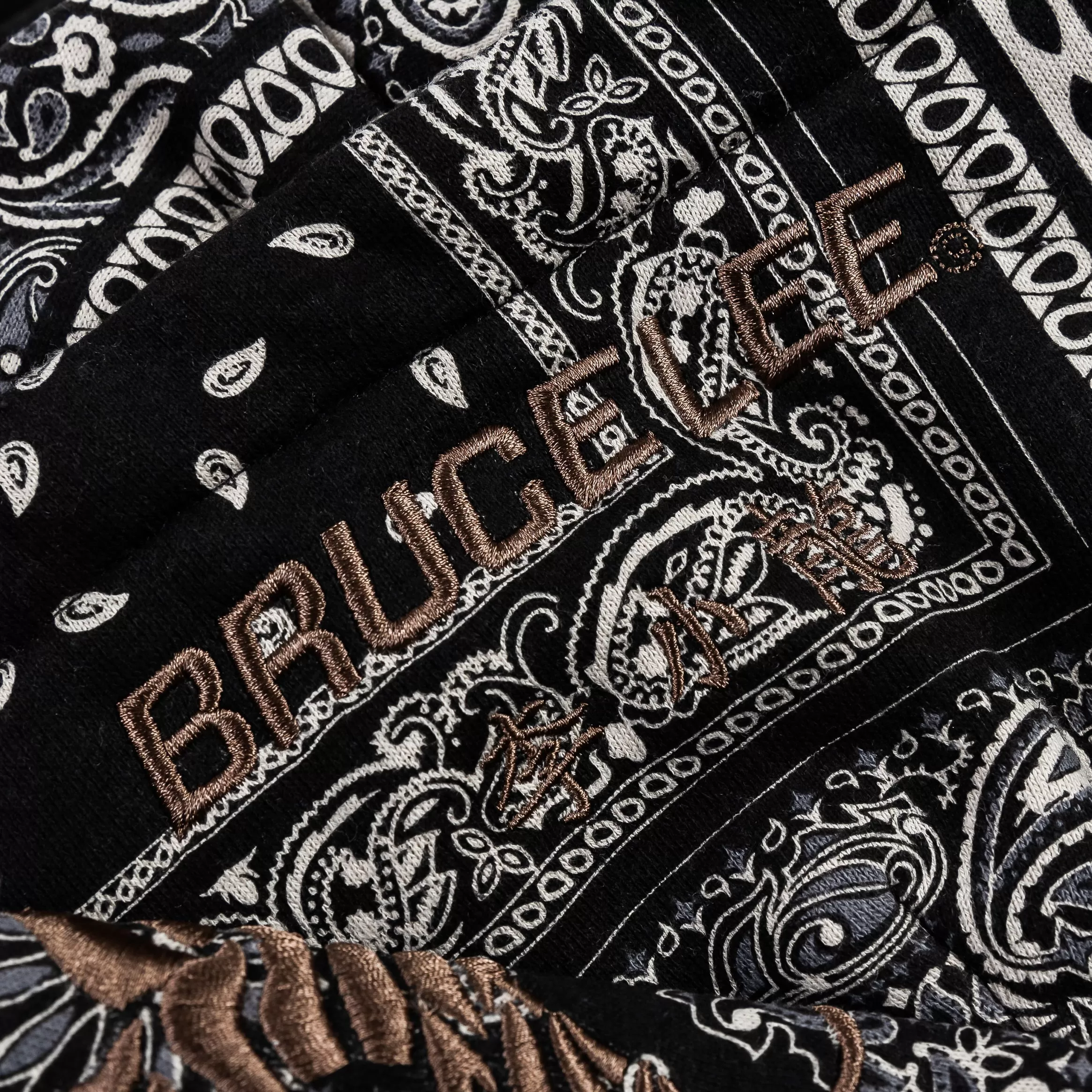 SP x Bruce Lee Paisley Pullover Mens Hoodie (Black/White)