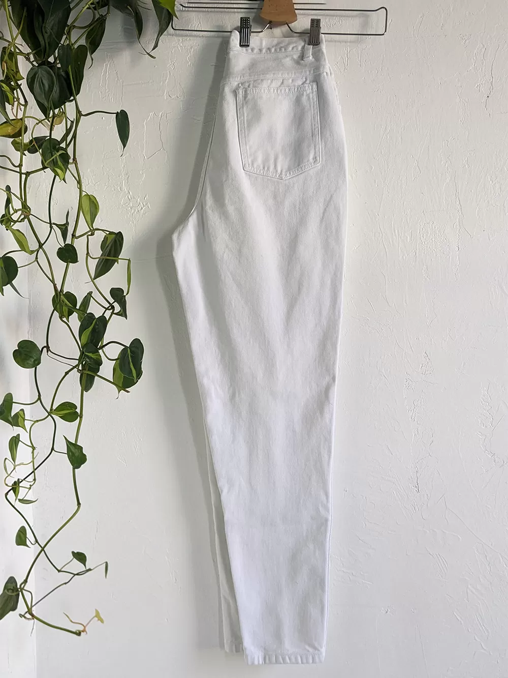 Stefano Ultra High Rise White Jeans