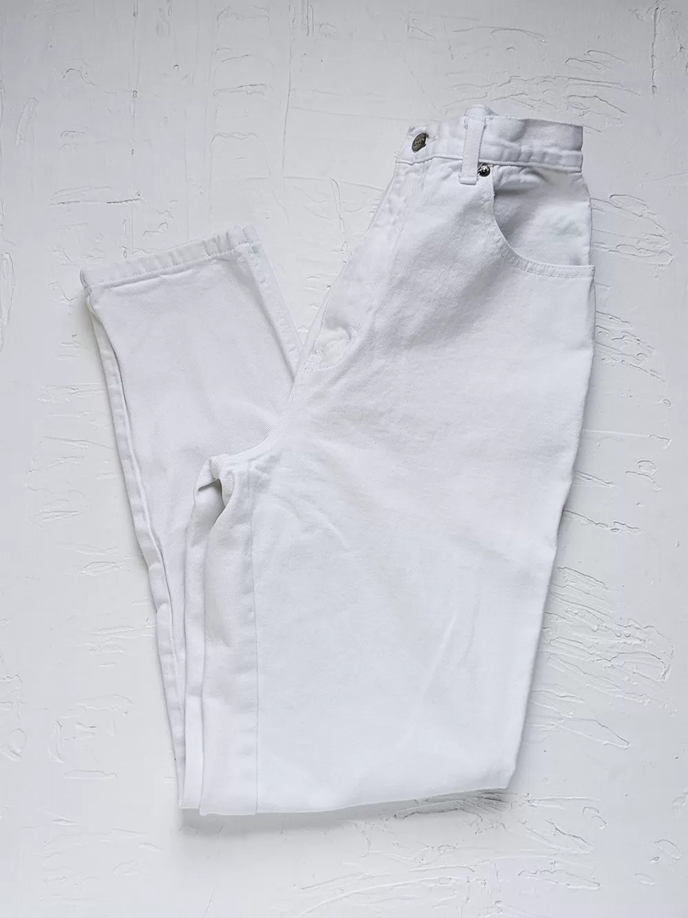 Stefano Ultra High Rise White Jeans