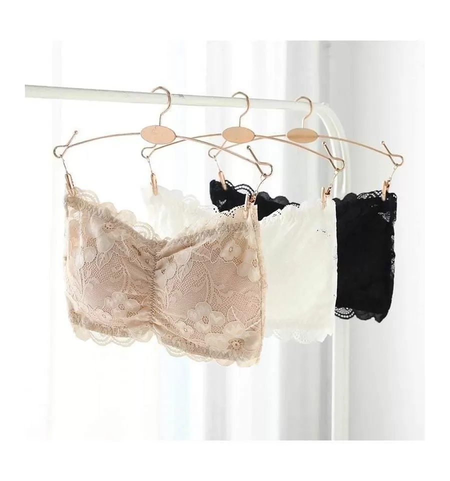 Strapless Bra Backless Tube Top Bra Lace Padded Bra Strapless Push up bra Bra for Backless Dress