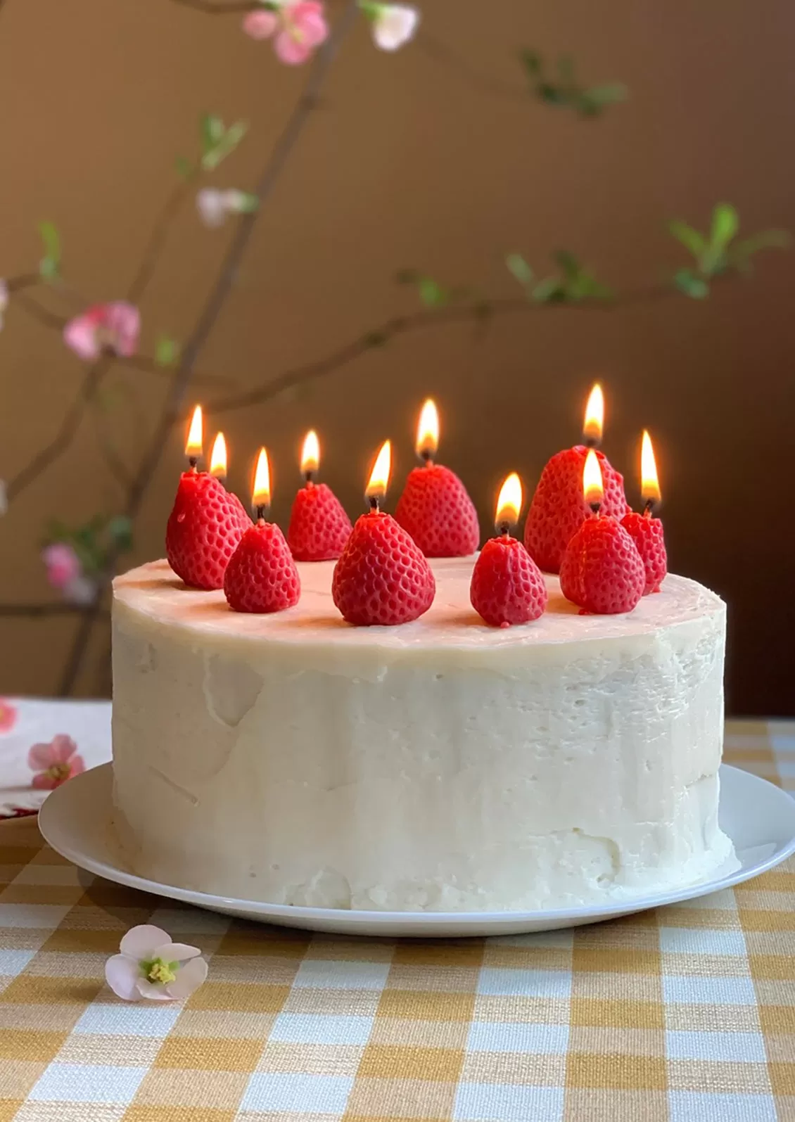 Summer Berry Birthday Candles