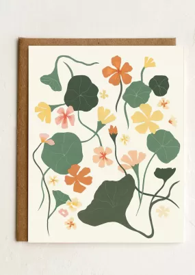 Summer Flowers Blank Card