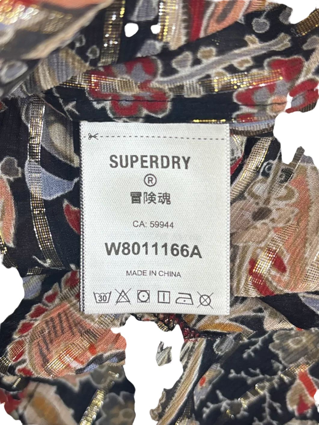 Superdry Black Paisley Maxi Dress UK M