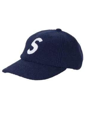 Supreme Boiled Wool S Logo 6-Panel Navy (FW22)