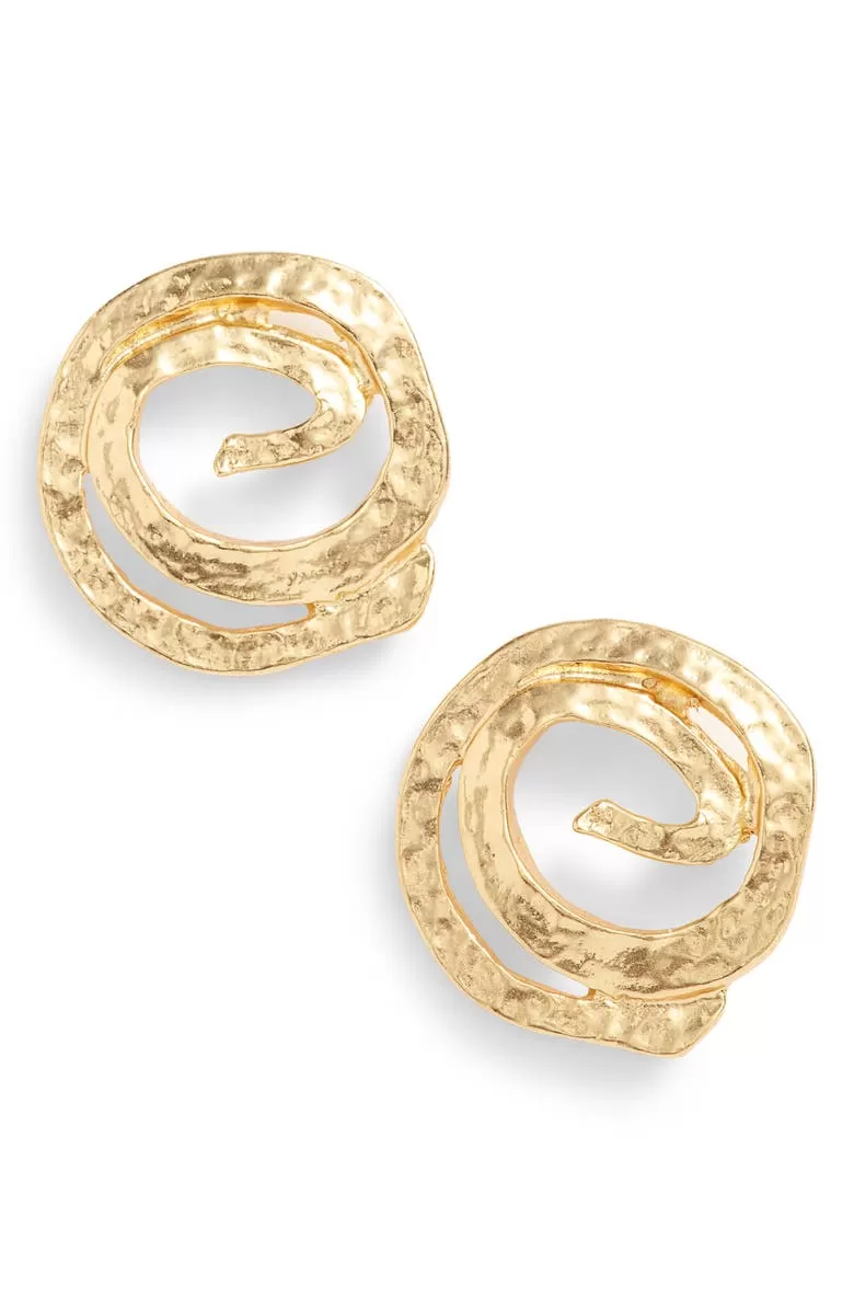 Swirl stud earrings