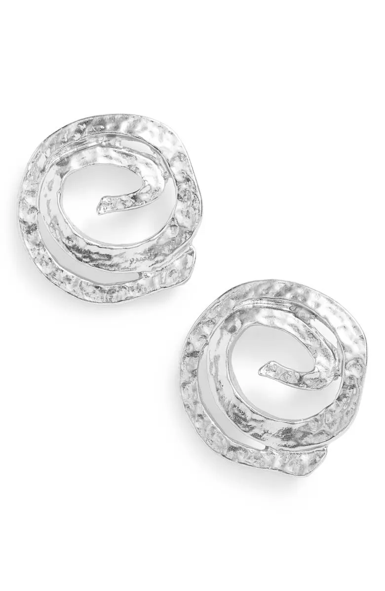 Swirl stud earrings