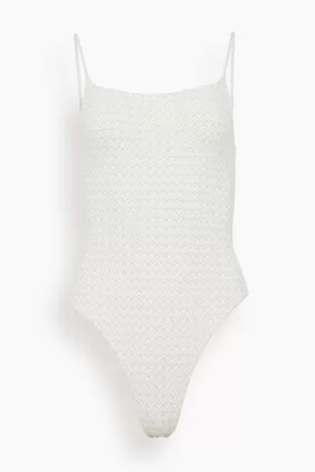 The Renna Swimsuit in Ecru