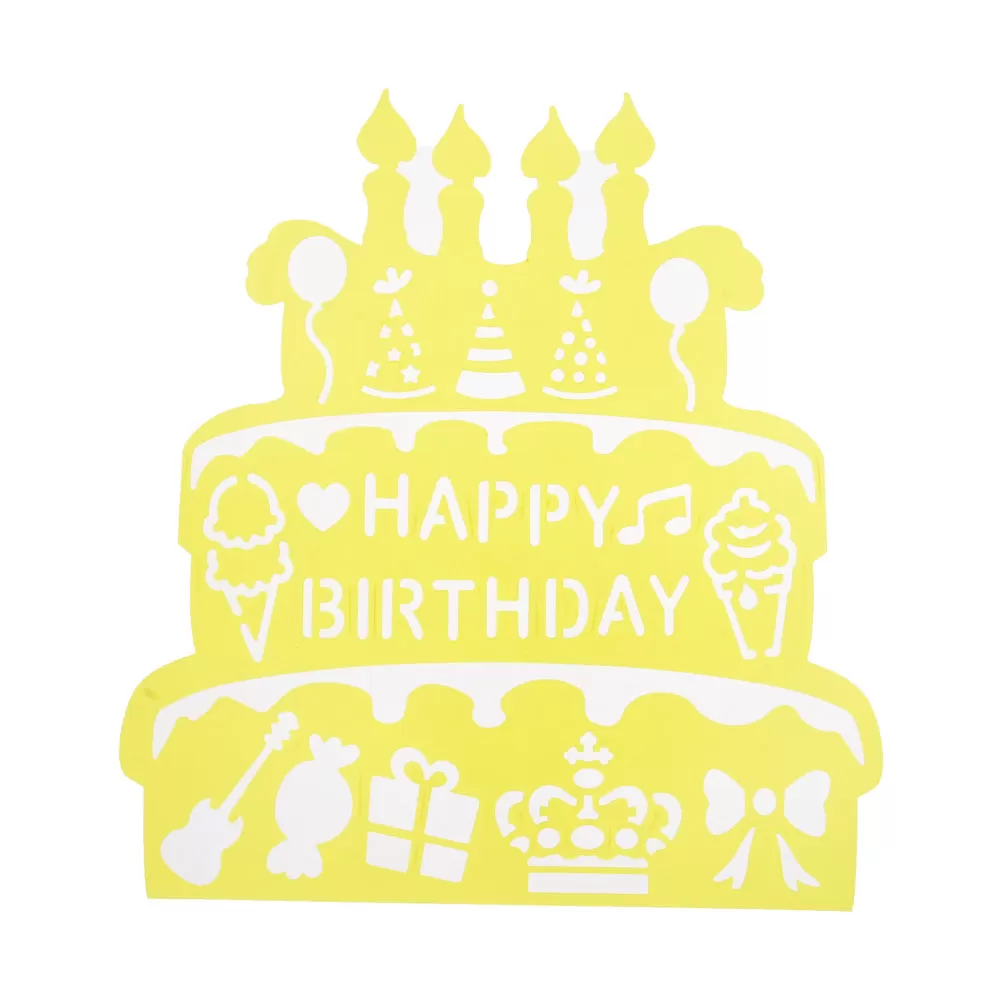 tibetara About 25*21cm personality Stencil Set DIY Template cake maple leaf apple bus penguin for bullet planner 7each/lot