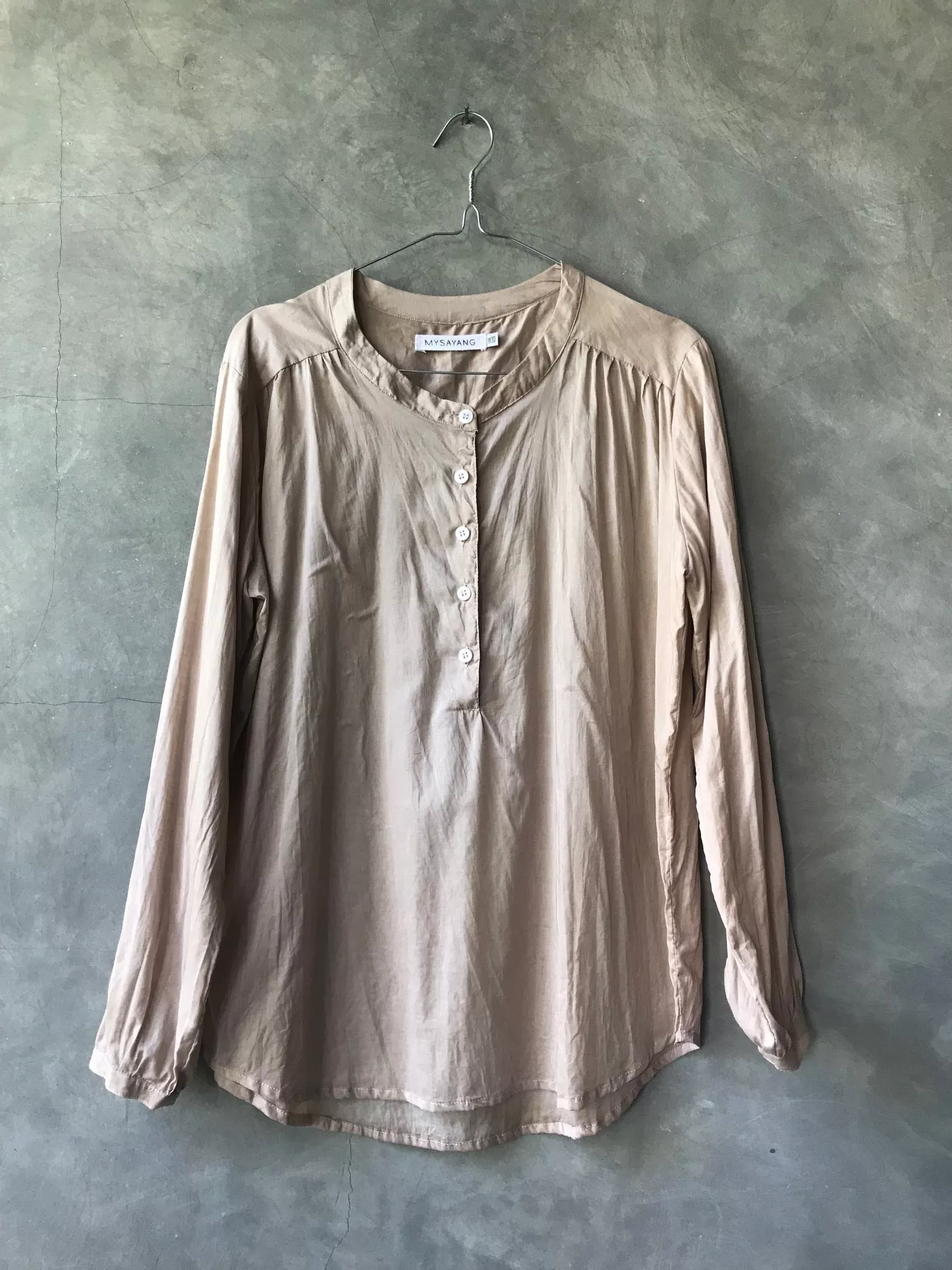 TIPIS  [thin]  - handdyed 100% cotton blouse