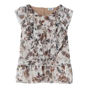 Top Liu-Jo con Volants Paisley Beige