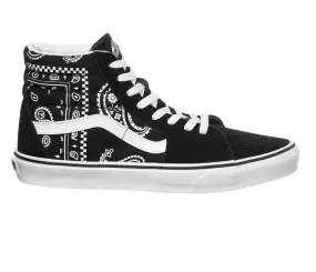 Vans women's sneakers shoe Sk8-Hi Peace Paisley VN0A5JMJB0E1 black white