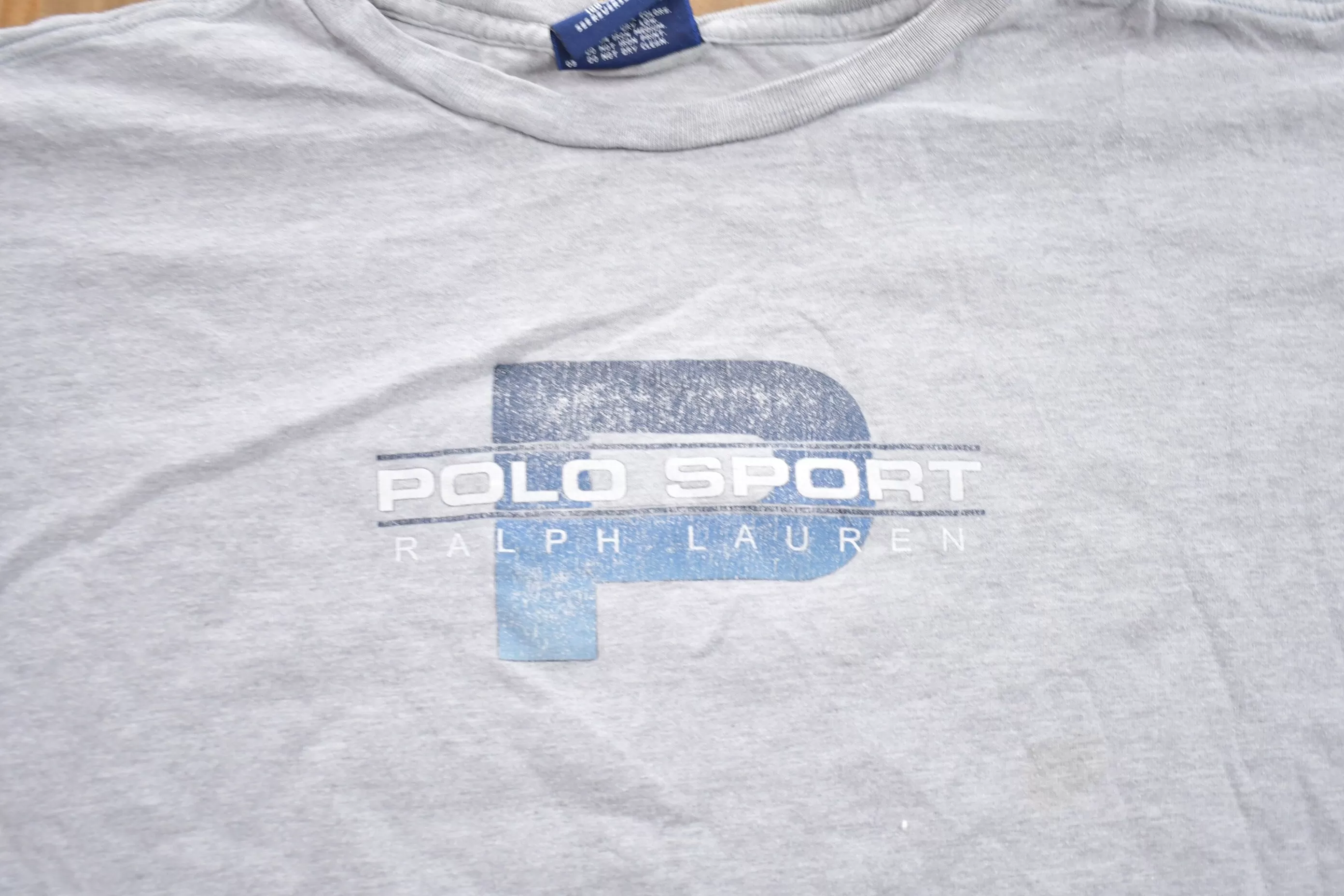 Vintage 1990s Polo Sport Graphic T-Shirt / 90s Made In USA / Streetwear / Retro Style / Polo P / Vintage Polo Sport / Ralph Lauren