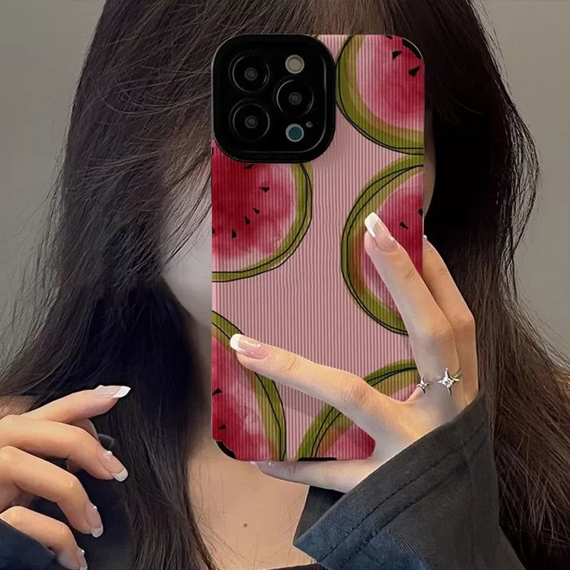 Watermelon Fruit Cute Phone Cases For iPhone 14, 13 Pro Max, 12, 11, XS Max, XR, X, 7, 8 Plus, SE